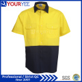 Seguridad Hi Vis Camisas de trabajo camisas de manga corta de trabajo (YWS117)